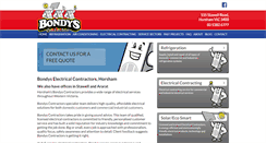 Desktop Screenshot of bondyscontractors.com.au
