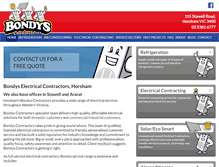Tablet Screenshot of bondyscontractors.com.au